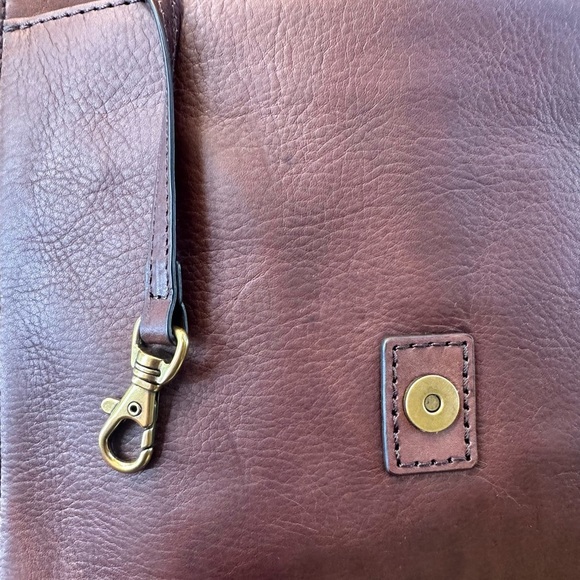 Frye Chocolate Brown Small Messenger Cross Body Bag - Picture 12 of 16